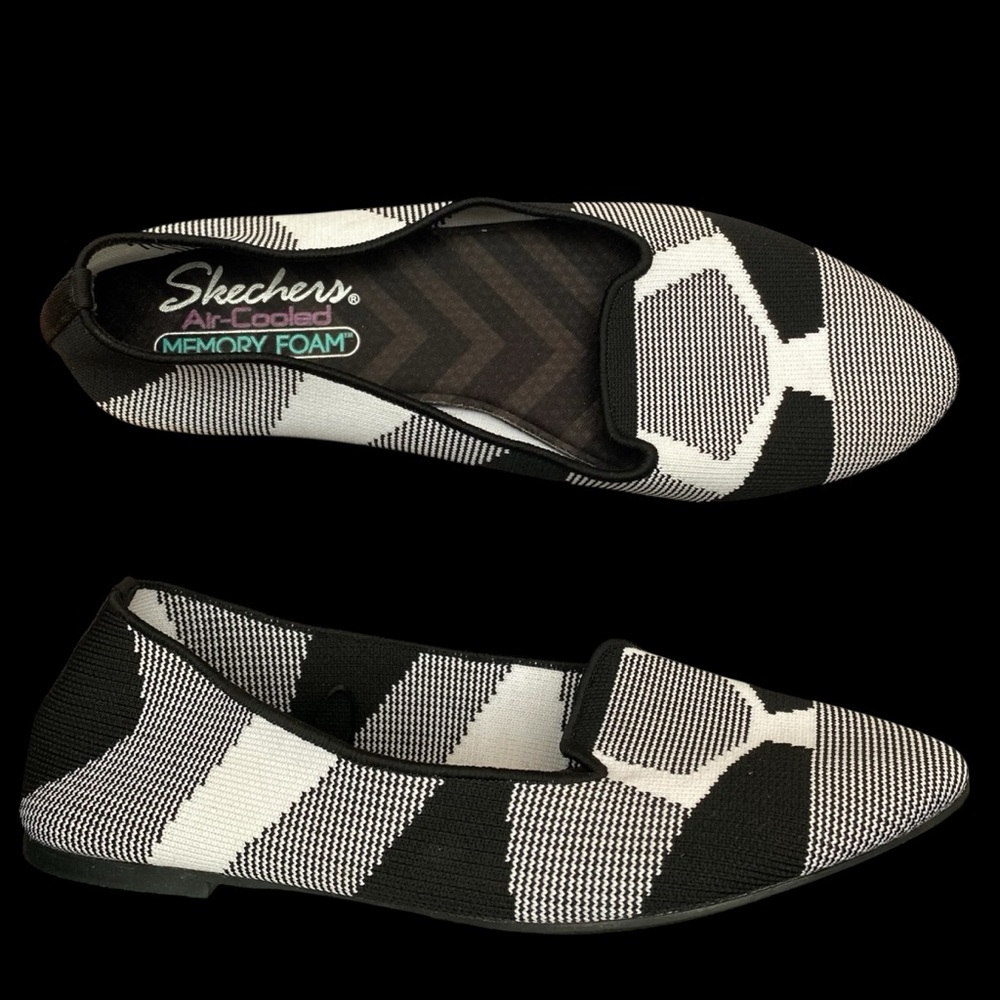 S23 Skechers Women's Cleo Sherlock Engineered Knit Loafer Skimmer 8